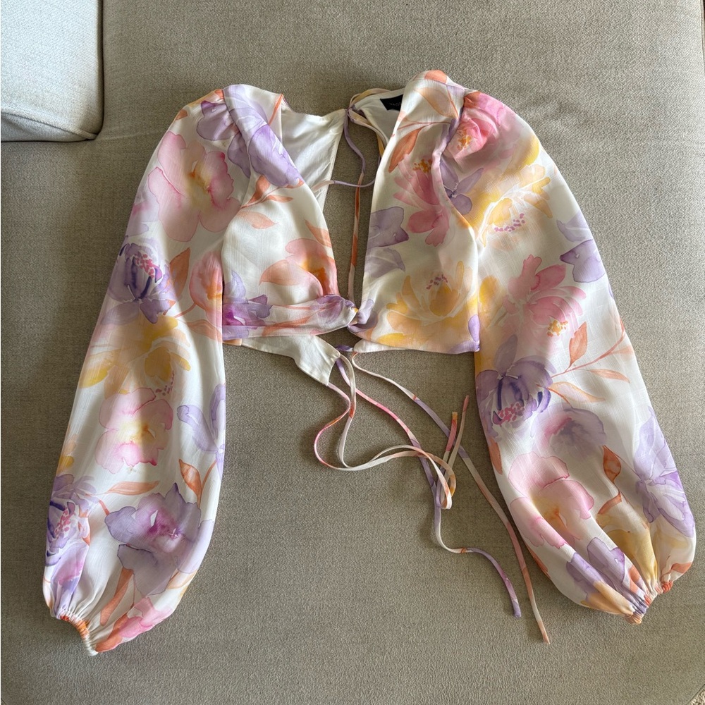 MAJORELLE Revolve Pastel Floral Blouse XS